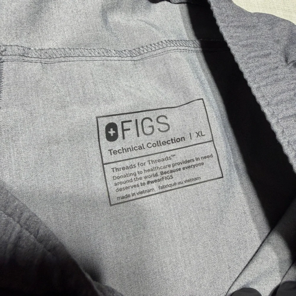 FIGS Pants Men XL Gray Blue Tansen Jogger Scrub Medical Technical Collection